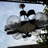 Chrome chandelier Space age 70s