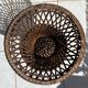 Tamtam type stool in rattan and canework