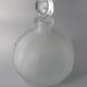 Lalique bottle in the night, frosted glass, ball shape