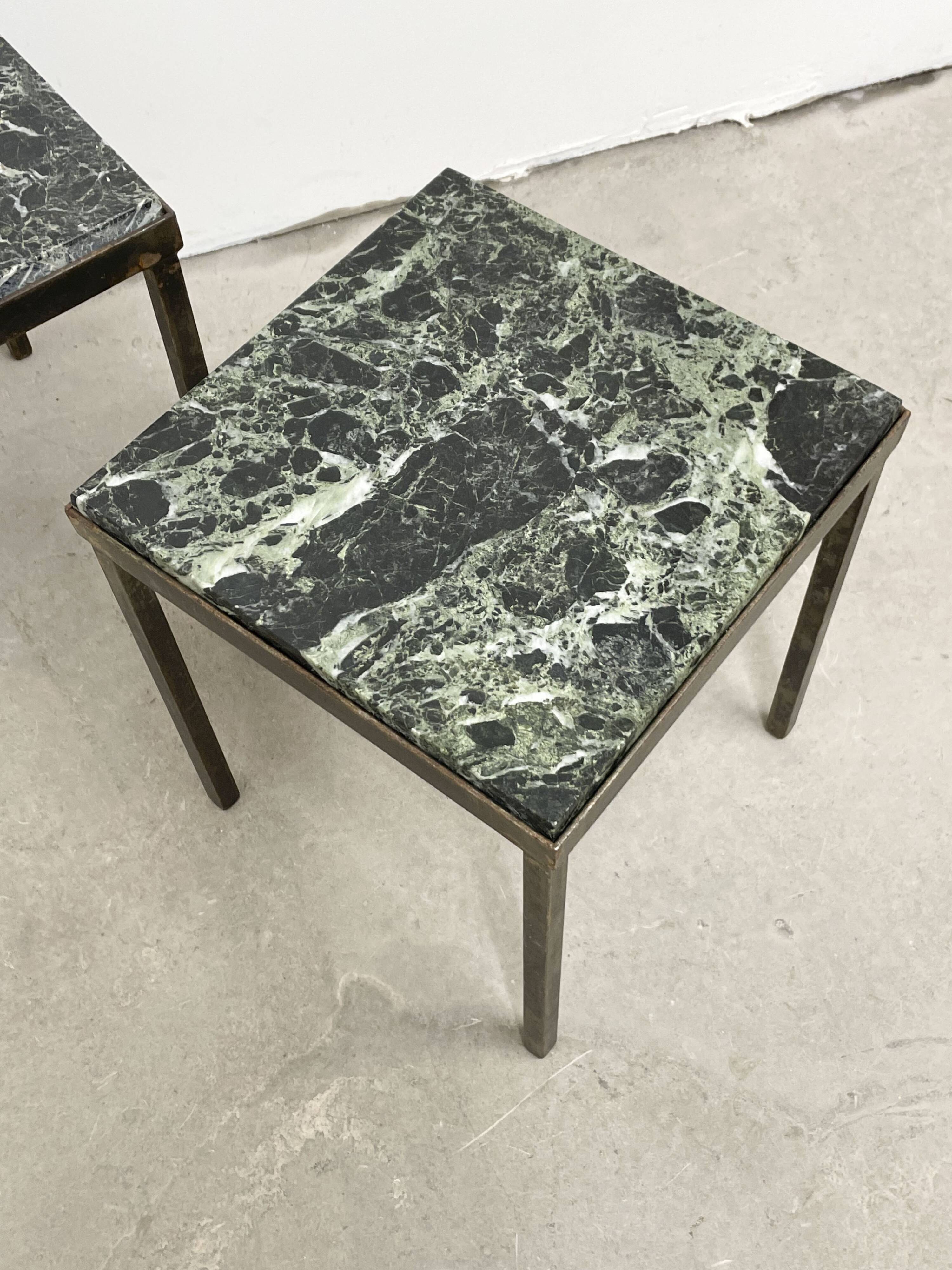 Set of nesting tables in marble