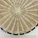 50s metal rattan tray
