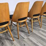Dining Chairs by Radomir Hoffman for Ton, 1950s, Set of 8