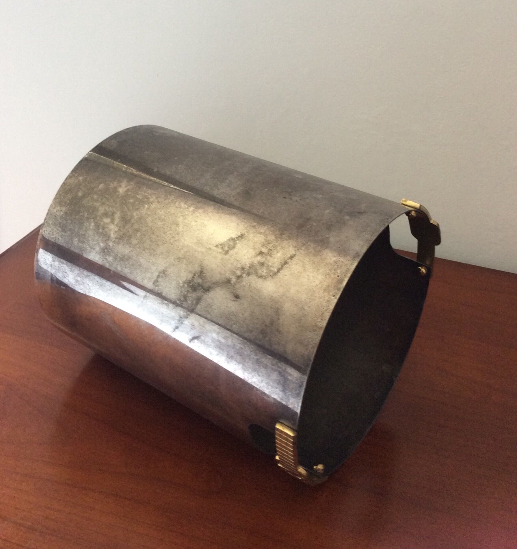Silver metal champagne bucket cesa 1982