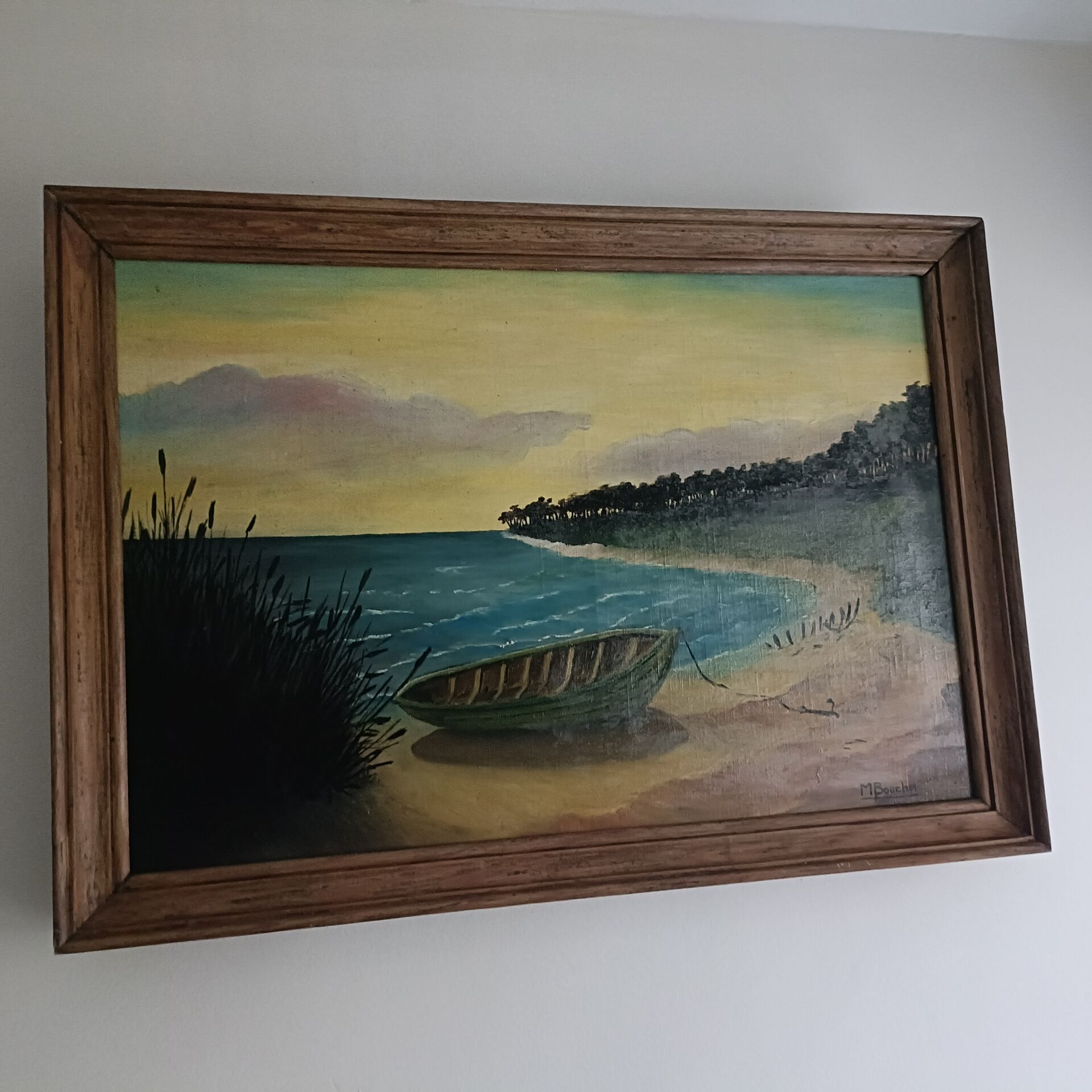 Paysage marin, Huile sur toile