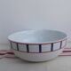 Ensemble de 3 plats basque porcelaine bleu et rouge