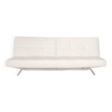 Smala Cinna white leather sofa by Pascal Mourgue