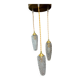 Vintage diamond point rocket suspension cascade globes