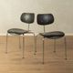 Set of 2 classic SE 68 dining chairs from the 1950s by Egon Eiermann for Wilde & Spieth