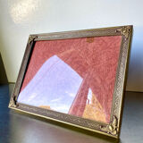 Metal frame in gold colored brass
