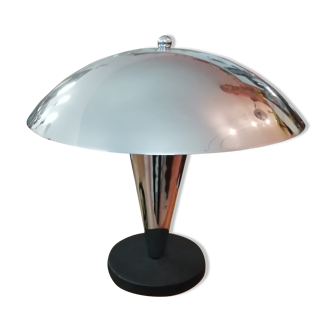Lampe champignon "art déco" chromée.
