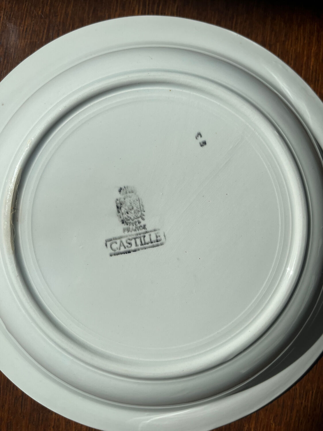 Vintage Castille shallow dish – French earthenware