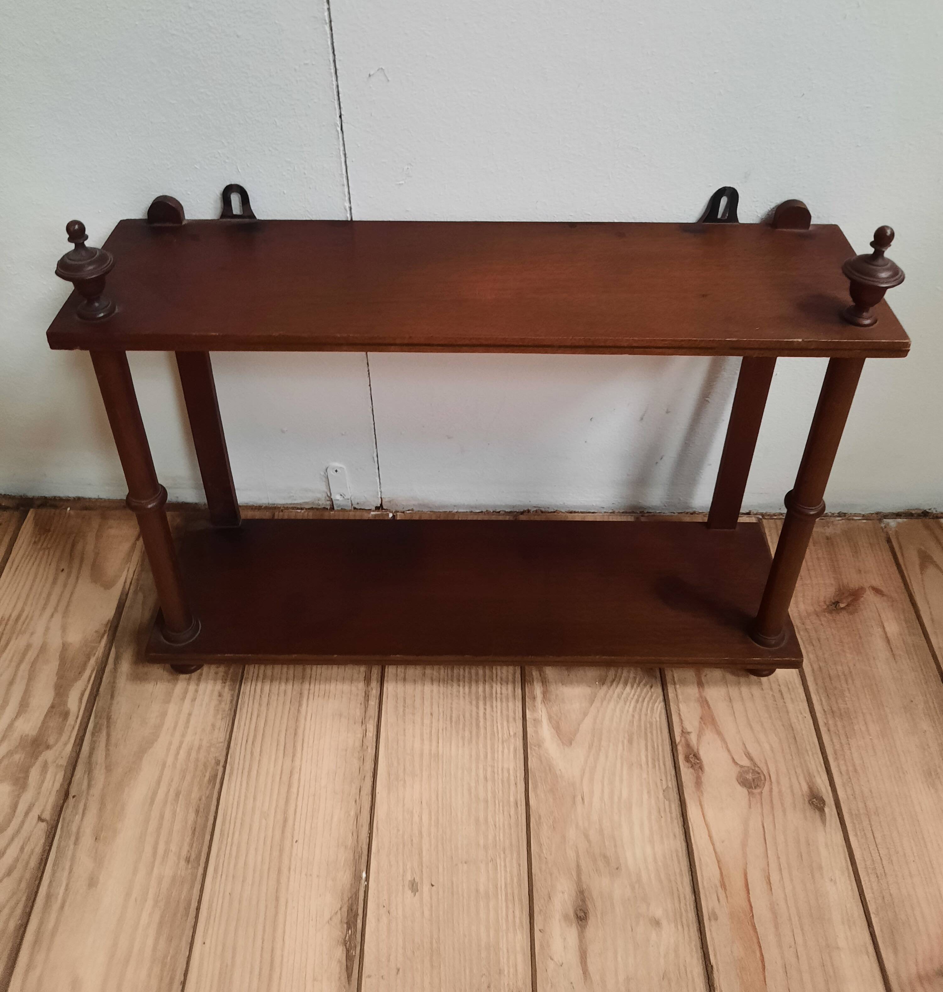 Mahogany wall shelf