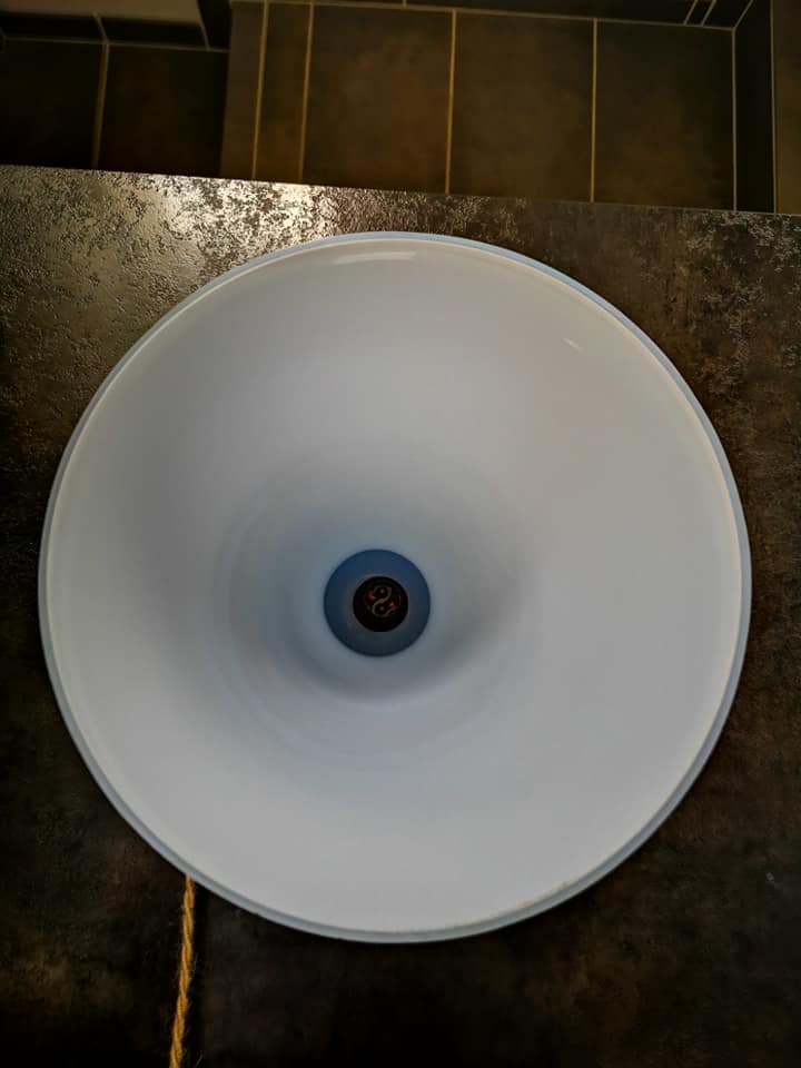 Antique table lamp signed in opaline 1930 Art Deco