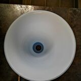 Lampe de table ancienne signée en opaline 1930 Art déco