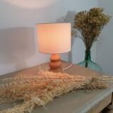 Vintage lamp in natural wood