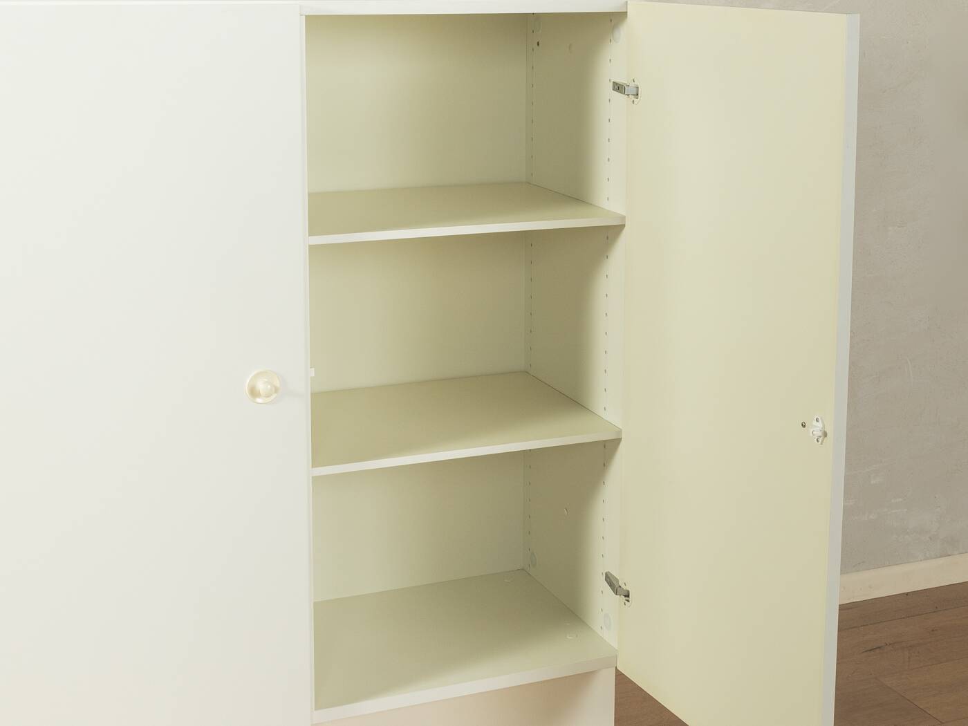 Expressive sideboard by interlübke, 1960s, white, very good vintage condition