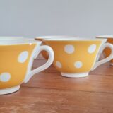 Set of 6 Digoin confetti coffee cups