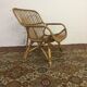 Fauteuil en rotin Italie vers 1960