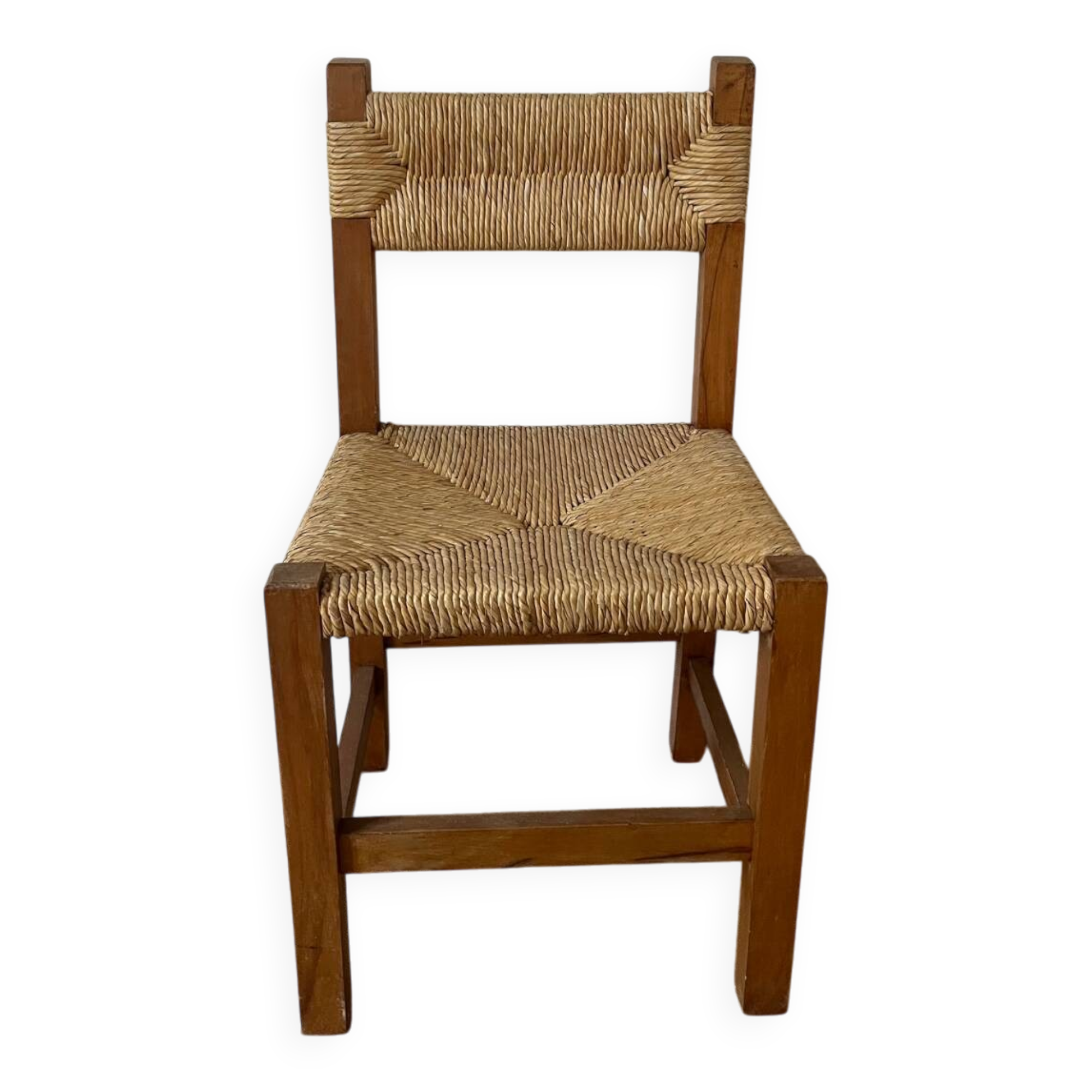 Rustic straw chair