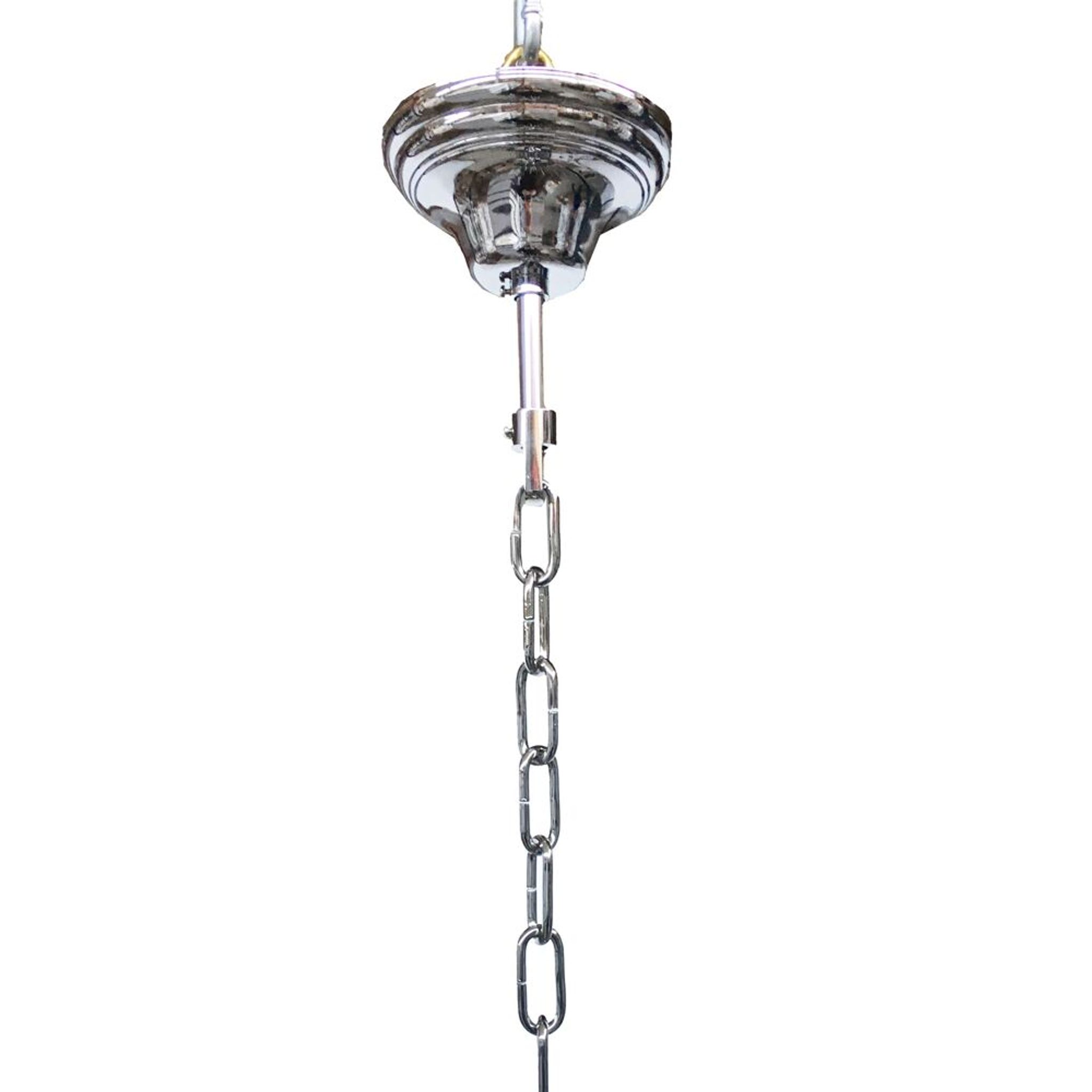 Clear “selle” murano glass chandelier d50
