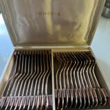 Housewife Ercuis fish cutlery silverware 24 pieces