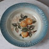 Plat en barbotine ancienne fin XIXeme