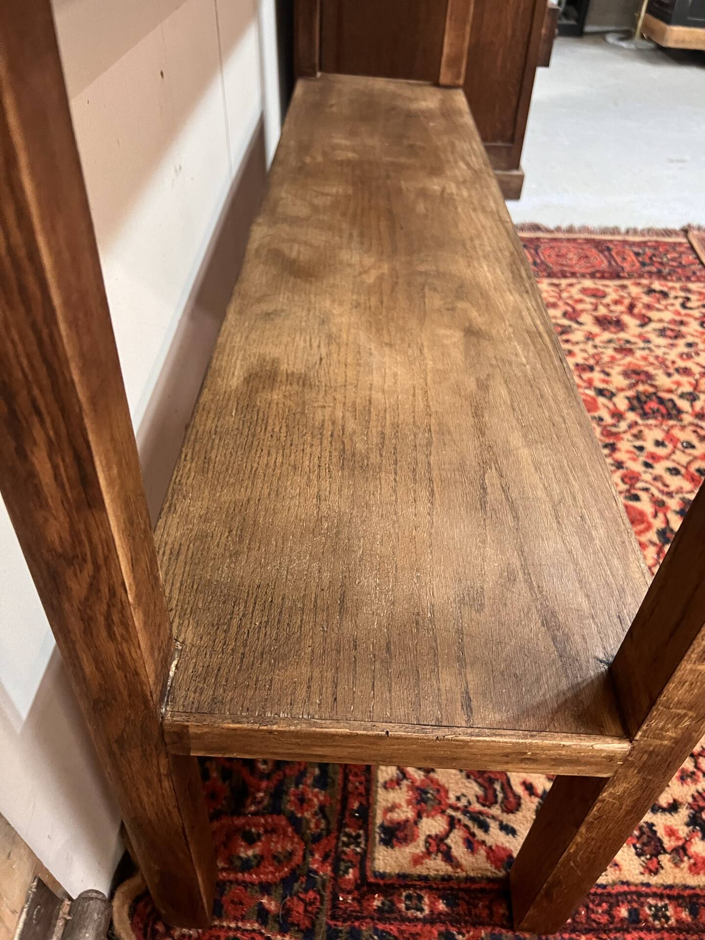 Ancienne console d’atelier en chêne
