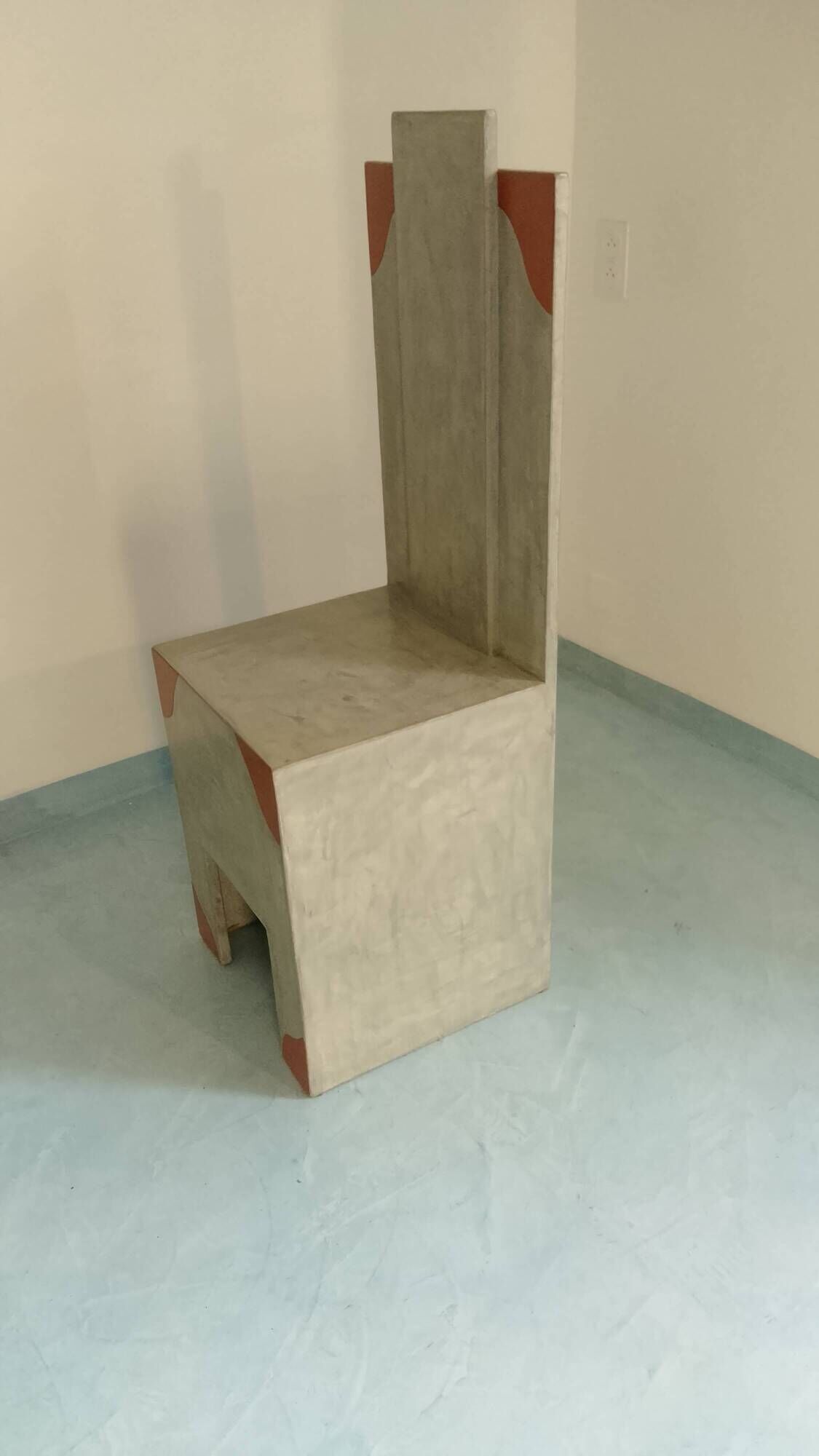 Neo-Brutalist and Postmodern Console-Pedestal – Unique artisan piece.