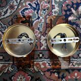 Pair of Veca wall lamps in Murano Glass Italy 1970