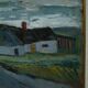 John Börén, Swedish modern landscape, 1960s, Oil painting, Framed