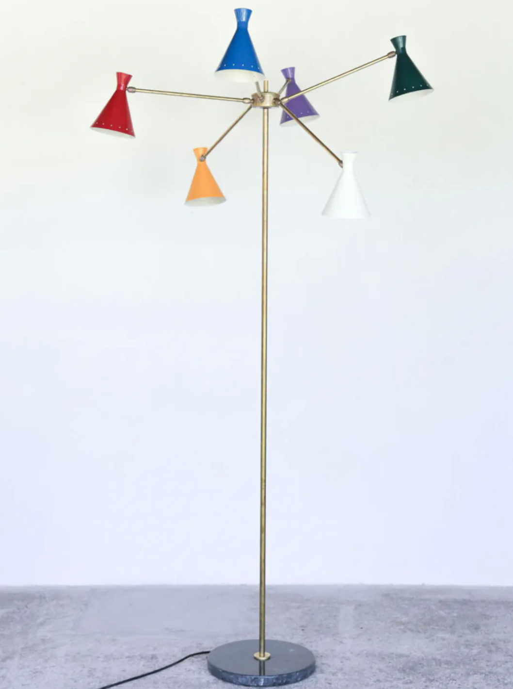 Italian lamppost 6 branch