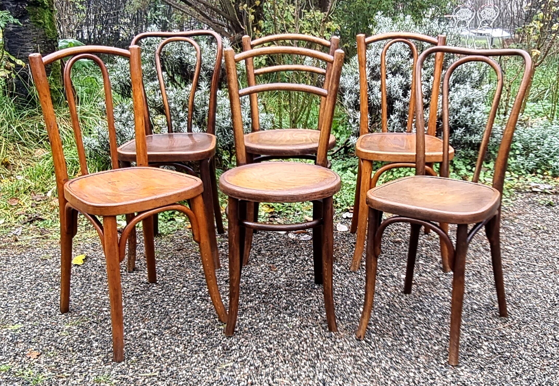 6 chaises bistrot Mundus Fischel et Baumann