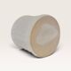 Glazed white earthenware cache-pot