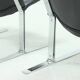 Set of 2 Danish lounge chairs by Kebe Møbler model Eagle with black leather.