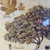 Botanical painting, fig tree of the south, XXI century