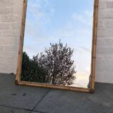 Miroir en rotin 1960