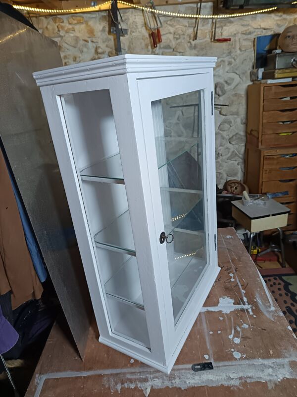 Vitrine / Argentier 1 porte années 50.