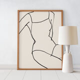 Female figure giclee art print, 50x70cm