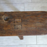 Primitive oak bench late 19th century