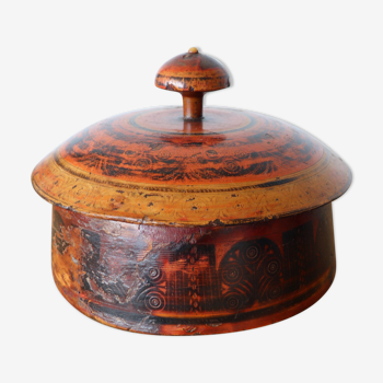 19th century pakistani swat valley tribal spice box
