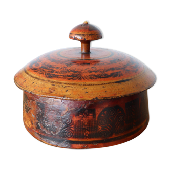 19th century pakistani swat valley tribal spice box