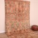 Peach Vintage Moroccan Rug 180 x 305 cm, Berber Wool Rug, Handmade Boho Rug