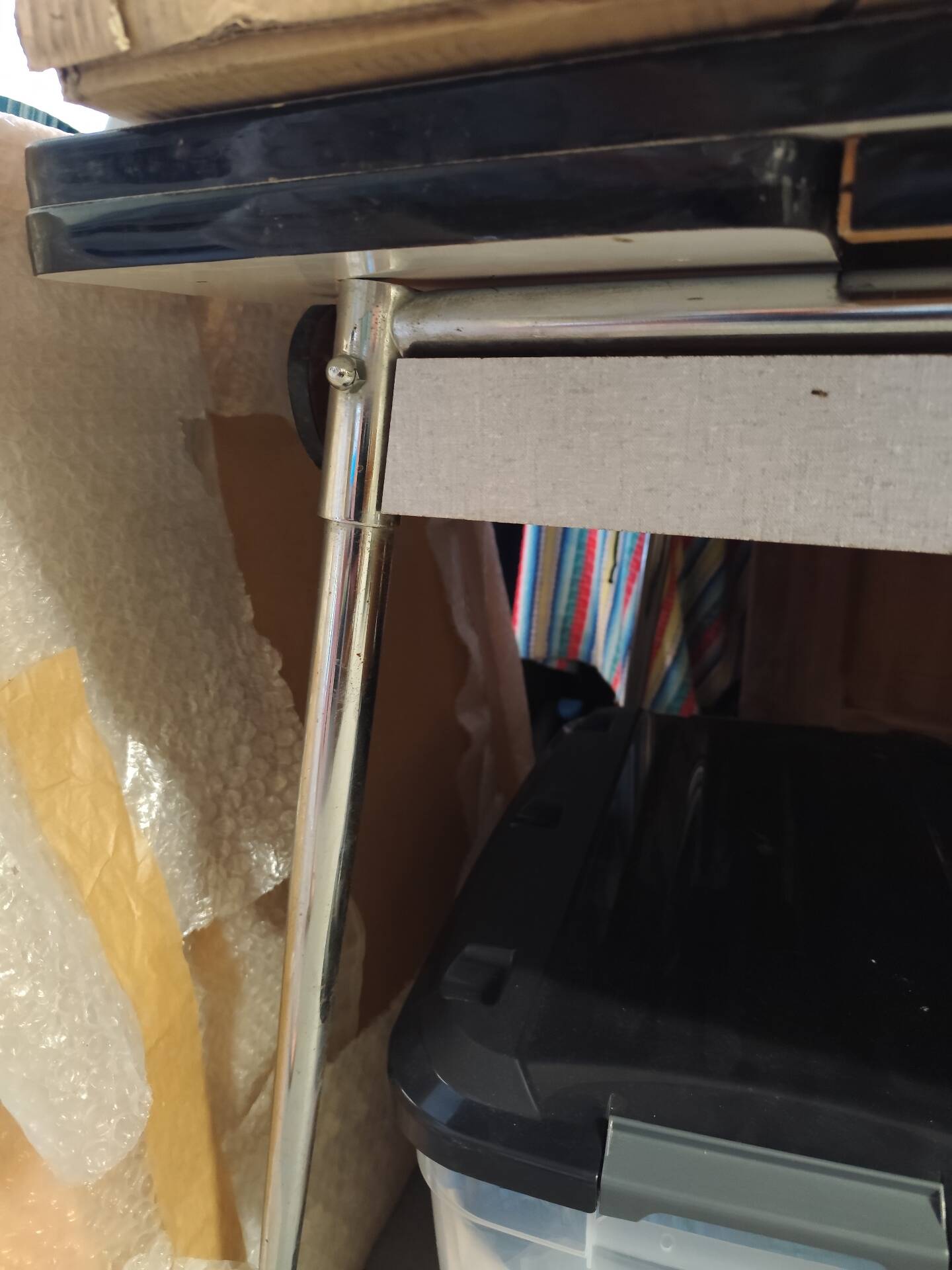 Vintage grey formica table