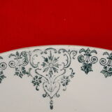 Earthenware plate of St Amand Hamage model n ° 52 diam 22 cm early XX th
