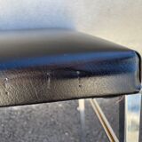 Stool year 70 skaï and chrome metal