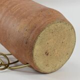 Brown stoneware lamp