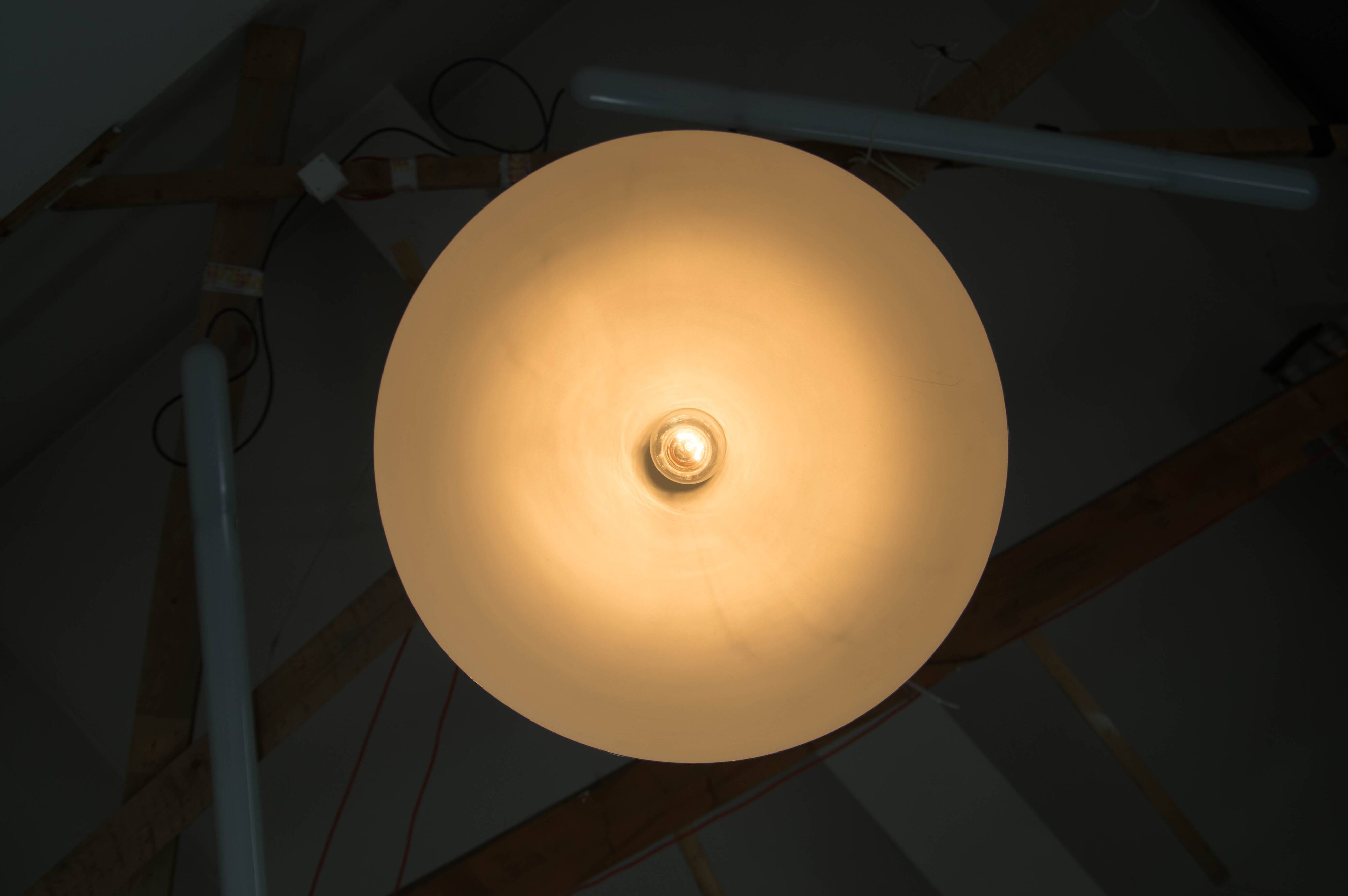 Bauhaus chrome pendant, 1930s, restored