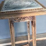 Wood and ceramic side table, 1930