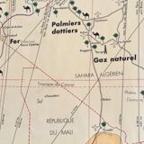 Black African political and economic 1962 school map