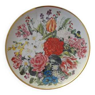 Assiette à dessert Franklin Mint  flowers of the world Rosanne Sanders n°E7094